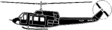 Silhouette image of generic B212 model; specific model in this crash may look slightly different