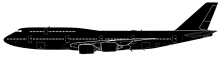 Silhouette image of generic B748 model; specific model in this crash may look slightly different